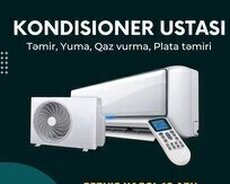 Kondisioner təmiri qurma peşəkar ucuz